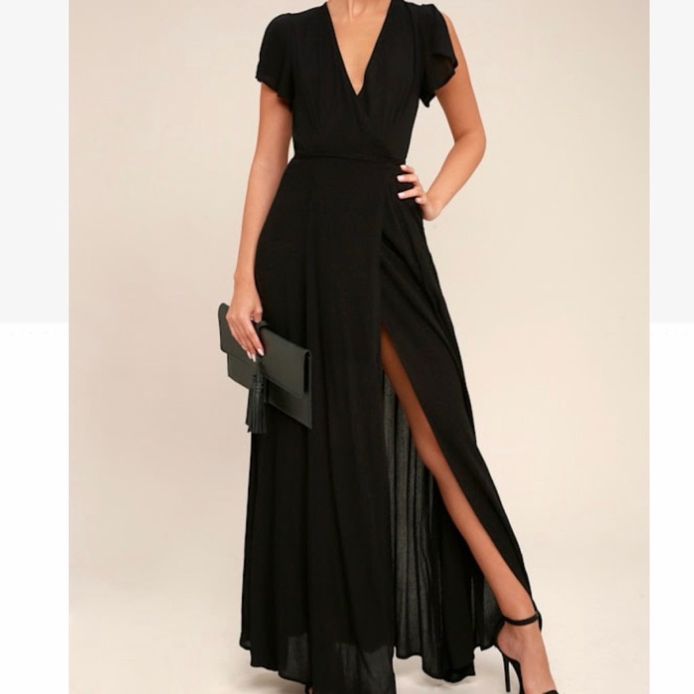 NWT Lulus Heart of Marigold Dress - Black